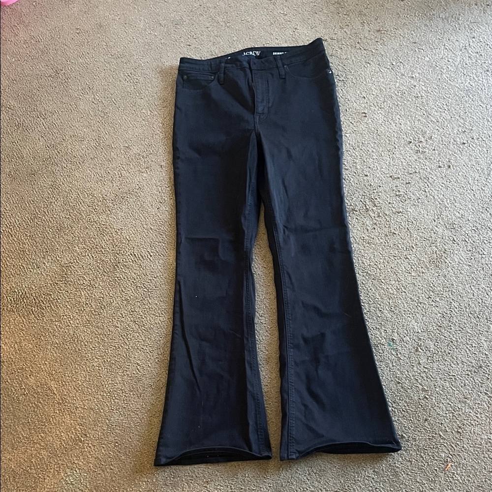 J. Crew Black High-Rise Flare Jeans
